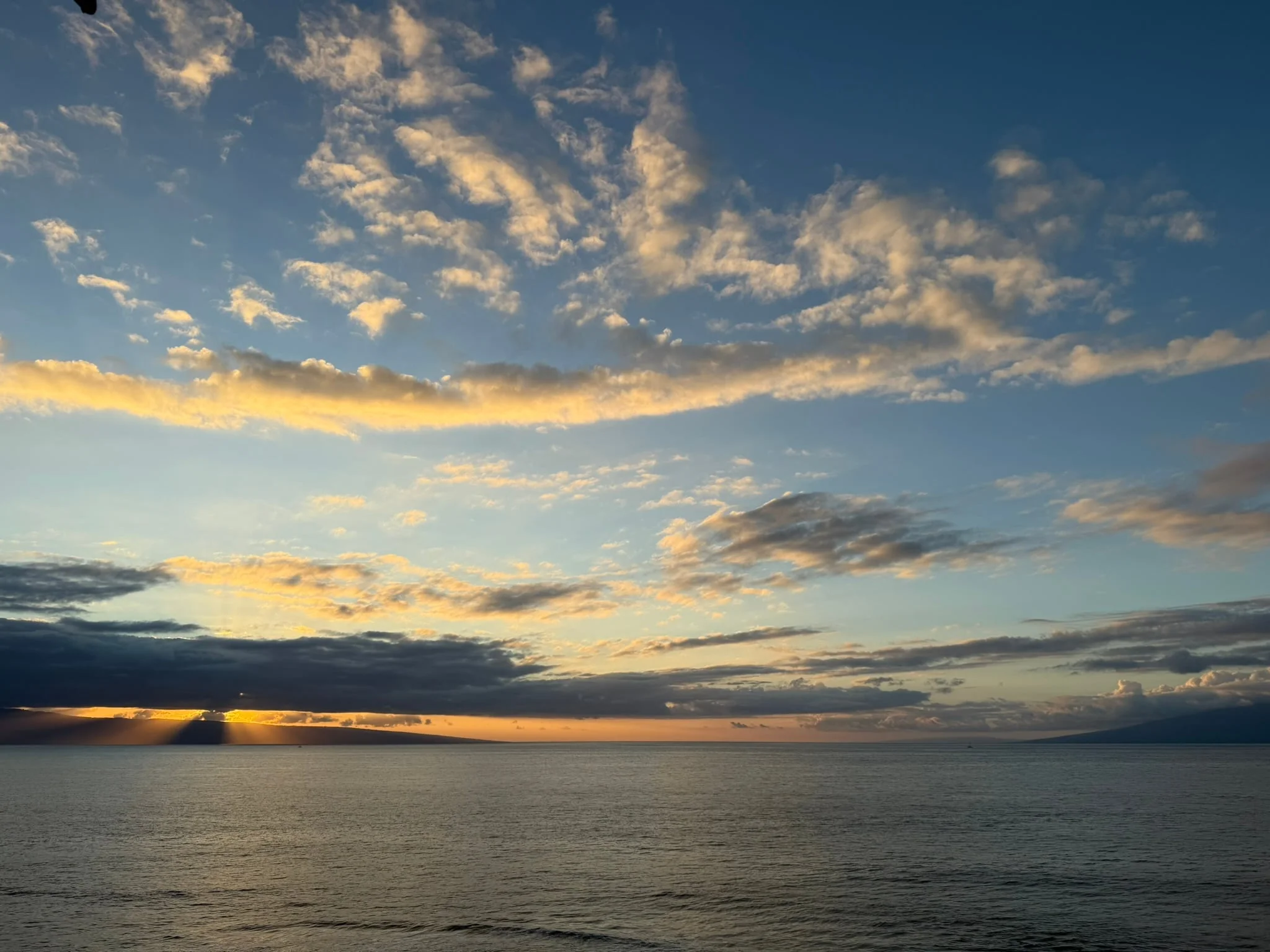 Sunset over Lanai